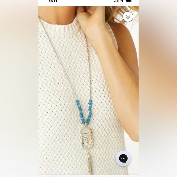 Brighton Africa Stories Etched Beaded Necklace NWT - Picture 6 of 10
